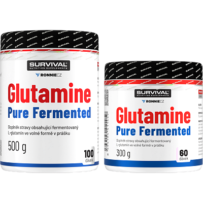 Glutamine Pure Fermented - akcia 500 g + 300 g zadarmo