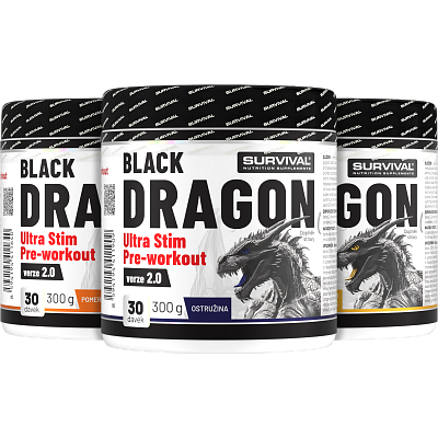 Black Dragon Ultra Stim Pre-workout - akcia 2+1 zadarmo