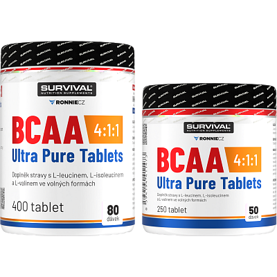 BCAA 4:1:1 Ultra Pure Tablets - akcia 400 tbl + 250 tbl zadarmo