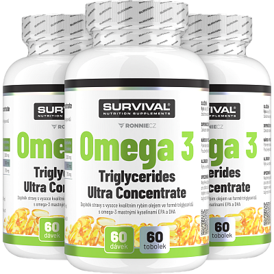 Omega 3 Triglycerides Ultra Concentrate - akcia 2+1 zadarmo