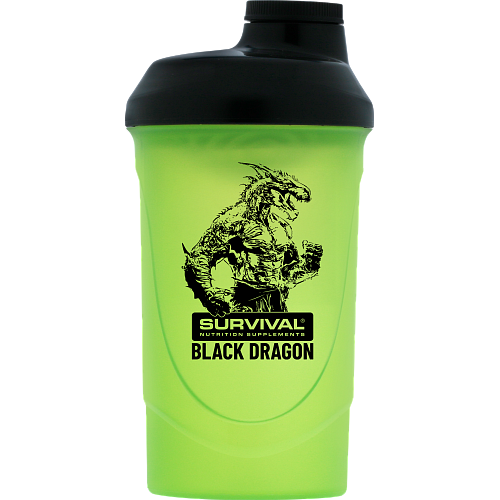 Šejker Survival Black Dragon - 600 ml (zeleno-čierny)