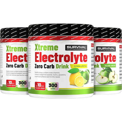 Xtreme Electrolyte Zero Carb Drink - akcia 2+1 zadarmo