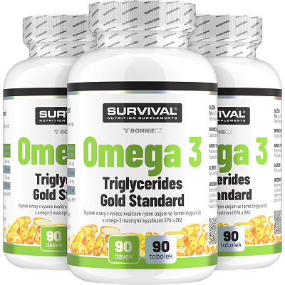Omega 3 Triglycerides Gold Standard - akcia 2+1 zadarmo