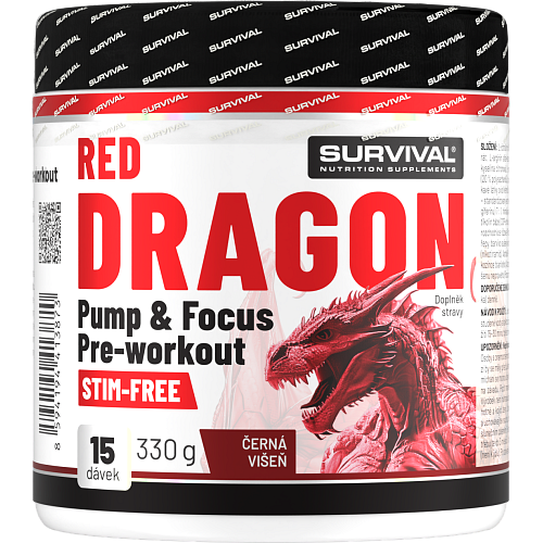 Red Dragon Pump & Focus Pre-workout - 330 g, jablko-mango