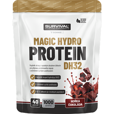 Magic Hydro Protein DH32 - 1000 g, horká čokoláda