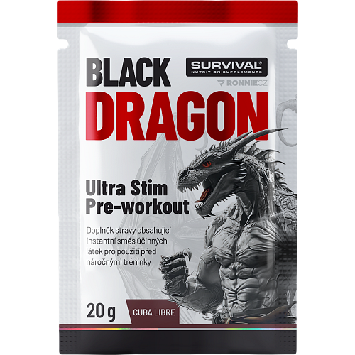 Black Dragon Ultra Stim Pre-workout - vrecko (20 g) - 20 g, mango-pomaranč
