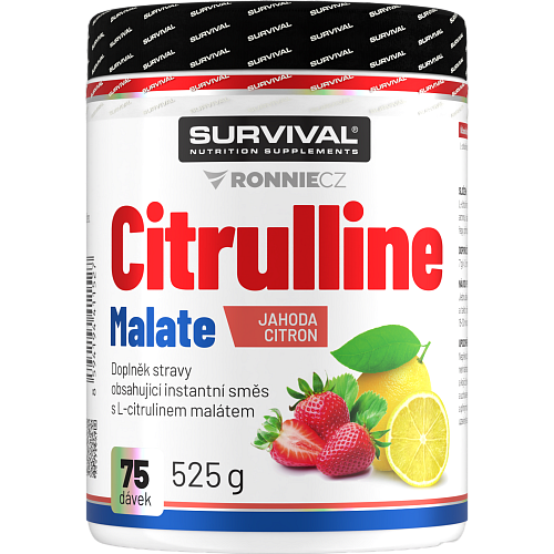 Citrulline Malate - 525 g, jahoda-citrón