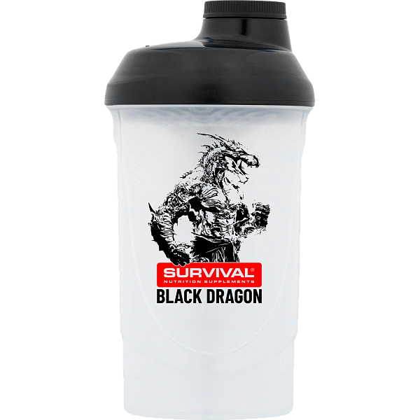 Šejker Survival Black Dragon - 600 ml (bielo-čierny) - bielo-čierny - 600 ml