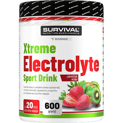 Xtreme Electrolyte Sport Drink - 600 g, jahoda-kiwi