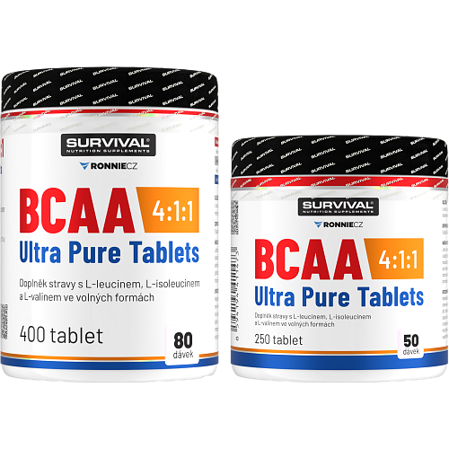 BCAA 4:1:1 Ultra Pure Tablets - akcia 400 tbl + 250 tbl zadarmo