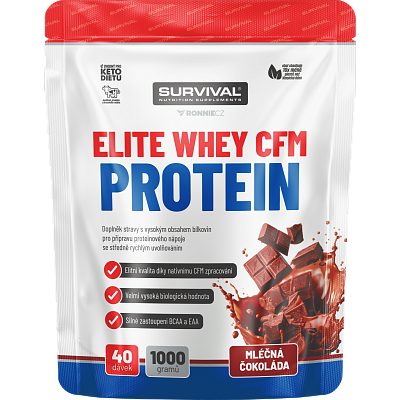 Elite Whey CFM Protein - 1000 g, smotanová vanilka