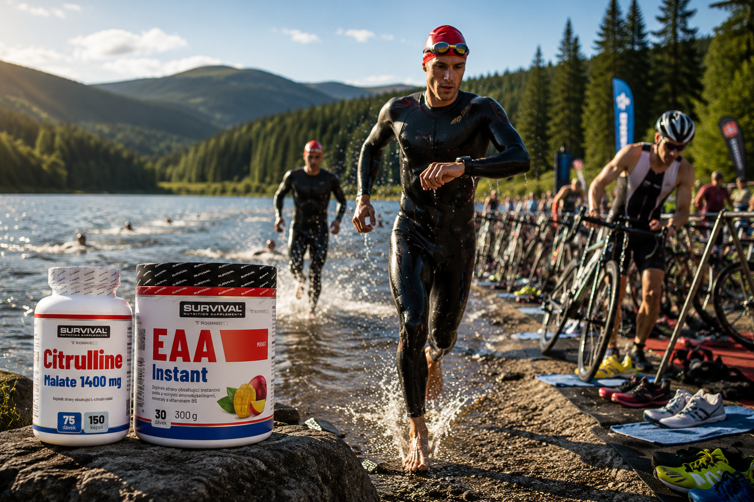 Outdoorové vytrvalostné športy v lete: suplementácia na beh, bicykel a triatlon