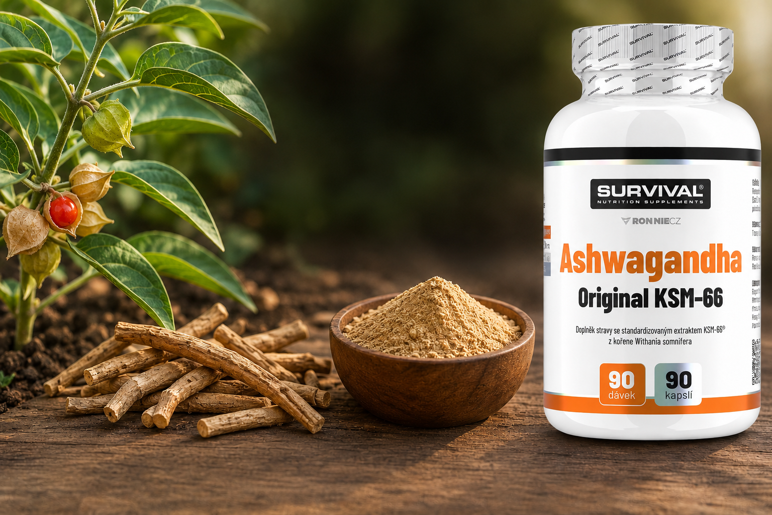 Ashwagandha: ajurvédsky adaptogén proti stresu, kortizolu a únave