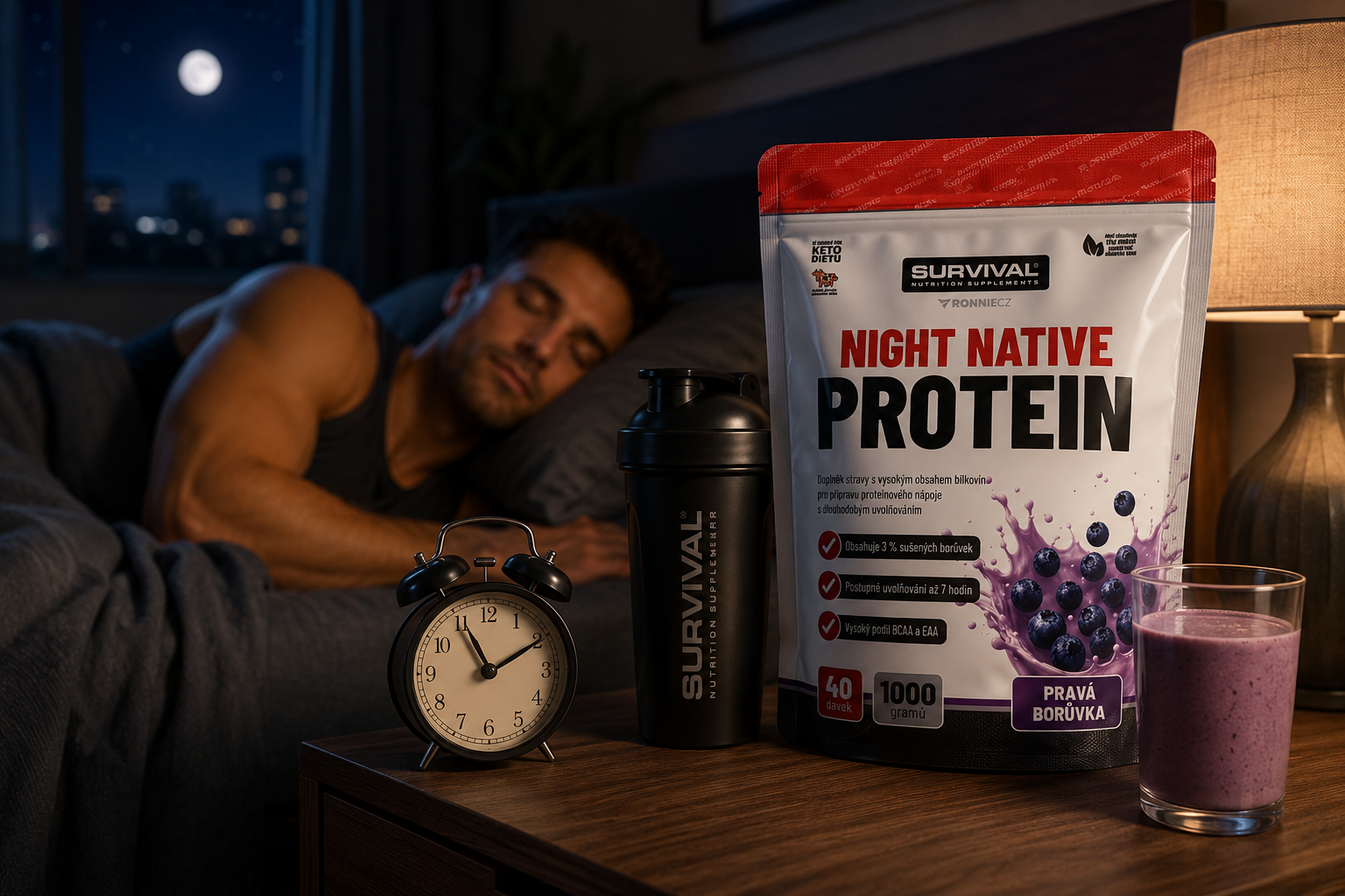 Night Native Protein: prečo vaše svaly potrebujú bielkoviny aj cez noc